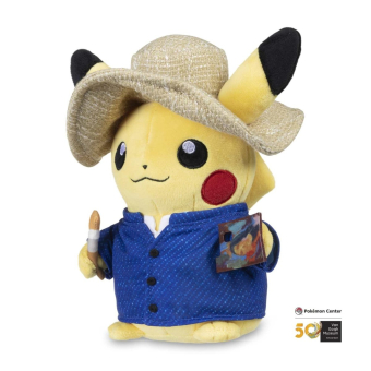 Authentic Pokemon center plush x Van Gogh Museum Pikachu +/- 20cm